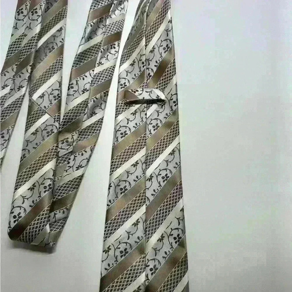 Unbranded Mens Tie Tans/Golds - Picture 5 of 5